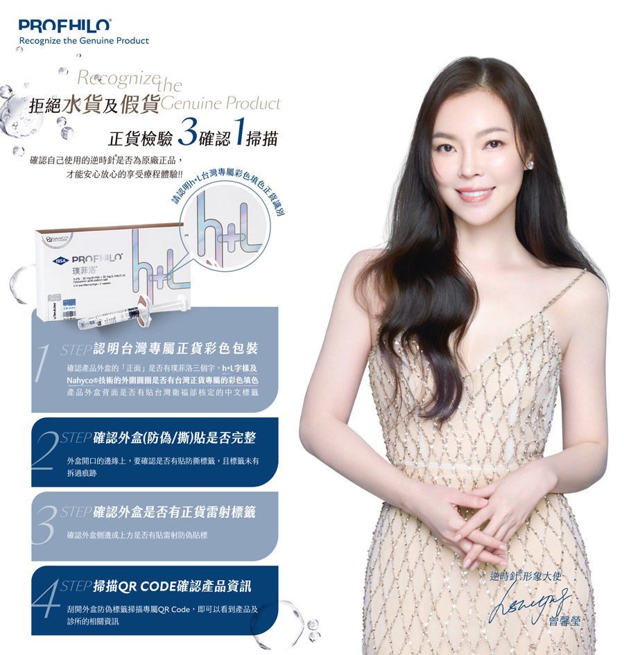 逆時針（PROFHILO®）正貨檢驗3確認1掃描
